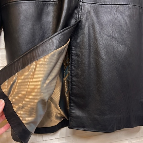 Adler Collection Vintage Black Button Up Leather Jacket, Women’s Size XL - Picture 11 of 15